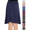 imageSTRETCH IS COMFORT Youth Girls Flowy ALine Skirt Knee Length and Ankle Length  Kids  Sizes 416Navy Blue