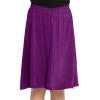 imageSTRETCH IS COMFORT Youth Girls Flowy ALine Skirt Knee Length and Ankle Length  Kids  Sizes 416Purple