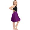 imageSTRETCH IS COMFORT Youth Girls Flowy ALine Skirt Knee Length and Ankle Length  Kids  Sizes 416Purple