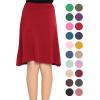 imageSTRETCH IS COMFORT Youth Girls Flowy ALine Skirt Knee Length and Ankle Length  Kids  Sizes 416Red