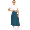 imageSTRETCH IS COMFORT Youth Girls Flowy ALine Skirt Knee Length and Ankle Length  Kids  Sizes 416Teal