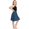 imageSTRETCH IS COMFORT Youth Girls Flowy ALine Skirt Knee Length and Ankle Length  Kids  Sizes 416Teal