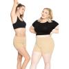imageWomens and Plus Size High Waist Nylon Stretch Performance Booty Shorts  S3XBeige