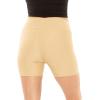 imageWomens and Plus Size High Waist Nylon Stretch Performance Booty Shorts  S3XBeige
