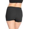 imageWomens and Plus Size High Waist Nylon Stretch Performance Booty Shorts  S3XBlack