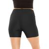 imageWomens and Plus Size High Waist Nylon Stretch Performance Booty Shorts  S3XBlack