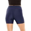 imageWomens and Plus Size High Waist Nylon Stretch Performance Booty Shorts  S3XNavy Blue