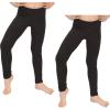 imageSTRETCH IS COMFORT Girls 2 Pack Cotton Footless Leggings  Stretchy  Size 214Black