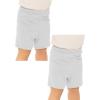 imageSTRETCH IS COMFORT Toddler Infant Play Shorts Made in USA  2 Pack  324monthsHeather  Heather