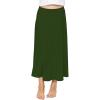 imageSTRETCH IS COMFORT Youth Girls Flowy ALine Skirt Knee Length and Ankle Length  Kids  Sizes 416Hunter Green