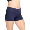 imageWomens and Plus Size High Waist Nylon Stretch Performance Booty Shorts  S3XNavy Blue