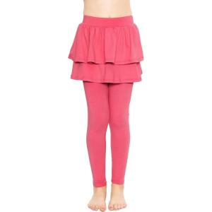 imageSTRETCH IS COMFORT Girls Oh So Soft Ruffle Tutu Skirt w Builtin LeggingsHot Pink
