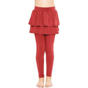 imageSTRETCH IS COMFORT Girls Oh So Soft Ruffle Tutu Skirt w Builtin LeggingsRed