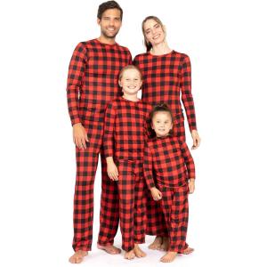 imageSTRETCH IS COMFORT Matching Family Christmas Holiday Set for Adults Kids ToddlerBuffalo Plaid