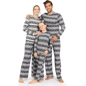 imageSTRETCH IS COMFORT Matching Family Christmas Holiday Set for Adults Kids ToddlerReindeer
