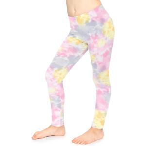 imageSTRETCH IS COMFORT Oh So Soft Youth Girls Print Leggings  Sizes 416Tie Dye