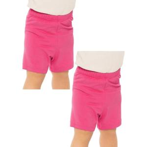 imageSTRETCH IS COMFORT Toddler Infant Play Shorts Made in USA  2 Pack  324monthsHot Pink  Hot Pink
