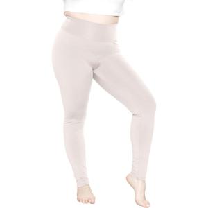 imageSTRETCH IS COMFORT Womens and Plus Size Ultra Flex Leggings  Knee ampamp AnkleOffwhite