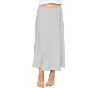 imageSTRETCH IS COMFORT Youth Girls Flowy ALine Skirt Knee Length and Ankle Length  Kids  Sizes 416Heather Gray