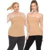 imageSTRETCH IS COMFORT Womens ampamp Plus Mid and Long Length Tube Top  X Small  5XBeige