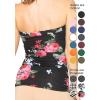 imageSTRETCH IS COMFORT Womens ampamp Plus Mid and Long Length Tube Top  X Small  5XMulti Floral Black