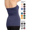 imageSTRETCH IS COMFORT Womens ampamp Plus Mid and Long Length Tube Top  X Small  5XNavy Blue