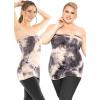 imageSTRETCH IS COMFORT Womens ampamp Plus Mid and Long Length Tube Top  X Small  5XNavy Tie Dye