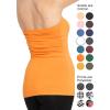 imageSTRETCH IS COMFORT Womens ampamp Plus Mid and Long Length Tube Top  X Small  5XOrange