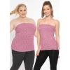 imageSTRETCH IS COMFORT Womens ampamp Plus Mid and Long Length Tube Top  X Small  5XPink Daisies