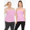 imageSTRETCH IS COMFORT Womens ampamp Plus Mid and Long Length Tube Top  X Small  5XPink Gingham
