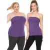 imageSTRETCH IS COMFORT Womens ampamp Plus Mid and Long Length Tube Top  X Small  5XPurple