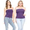 imageSTRETCH IS COMFORT Womens ampamp Plus Mid and Long Length Tube Top  X Small  5XPurple