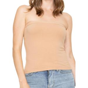 imageSTRETCH IS COMFORT Womens ampamp Plus Mid and Long Length Tube Top  X Small  5XBeige