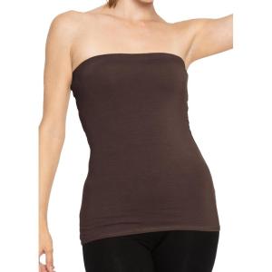 imageSTRETCH IS COMFORT Womens ampamp Plus Mid and Long Length Tube Top  X Small  5XBrown