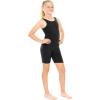 imageSTRETCH IS COMFORT Teamwear Girls Cotton Tank UnitardBlack Biketard