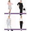 imageSTRETCH IS COMFORT Womens and Plus Oh So Soft  and Long Sleeve Boat Neck TopHeather Gray