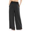 imageWomens Stretch Rayon Cropped Gaucho and Long Gaucho Pants with Pockets  Small5XBlack