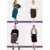 imageWomens Stretch Rayon Cropped Gaucho and Long Gaucho Pants with Pockets  Small5XBlack