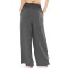 imageWomens Stretch Rayon Cropped Gaucho and Long Gaucho Pants with Pockets  Small5XCharcoal Gray