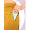 imageWomens Stretch Rayon Cropped Gaucho and Long Gaucho Pants with Pockets  Small5XMocha