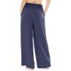 imageWomens Stretch Rayon Cropped Gaucho and Long Gaucho Pants with Pockets  Small5XNavy Blue