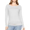 imageSTRETCH IS COMFORT Womens and Plus Oh So Soft  and Long Sleeve Boat Neck TopHeather Gray