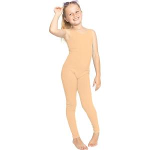 imageSTRETCH IS COMFORT Teamwear Girls Cotton Tank UnitardBeige