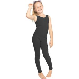 imageSTRETCH IS COMFORT Teamwear Girls Cotton Tank UnitardBlack