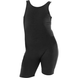 imageSTRETCH IS COMFORT Teamwear Girls Cotton Tank UnitardBlack Biketard