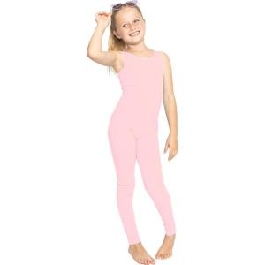 imageSTRETCH IS COMFORT Teamwear Girls Cotton Tank UnitardLight Pink