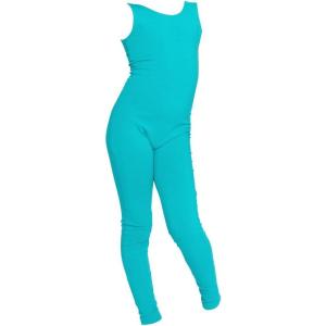 imageSTRETCH IS COMFORT Teamwear Girls Cotton Tank UnitardTurquoise