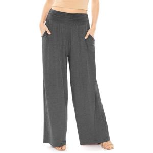 imageWomens Stretch Rayon Cropped Gaucho and Long Gaucho Pants with Pockets  Small5XCharcoal Gray