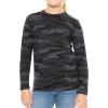 imageSTRETCH IS COMFORT Girls Oh So Soft Mystique and Prints Long Sleeve Crew Neck TopBlack Camo