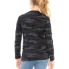 imageSTRETCH IS COMFORT Girls Oh So Soft Mystique and Prints Long Sleeve Crew Neck TopBlack Camo